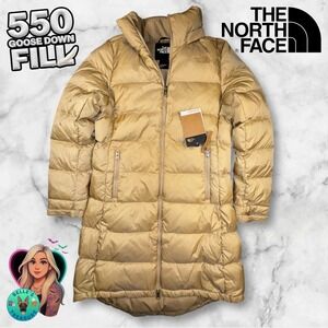 The North Face Metropolis Parka III Women S 550 Down Fill Long Puffer Coat Khaki